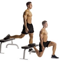 Vertical Split squats