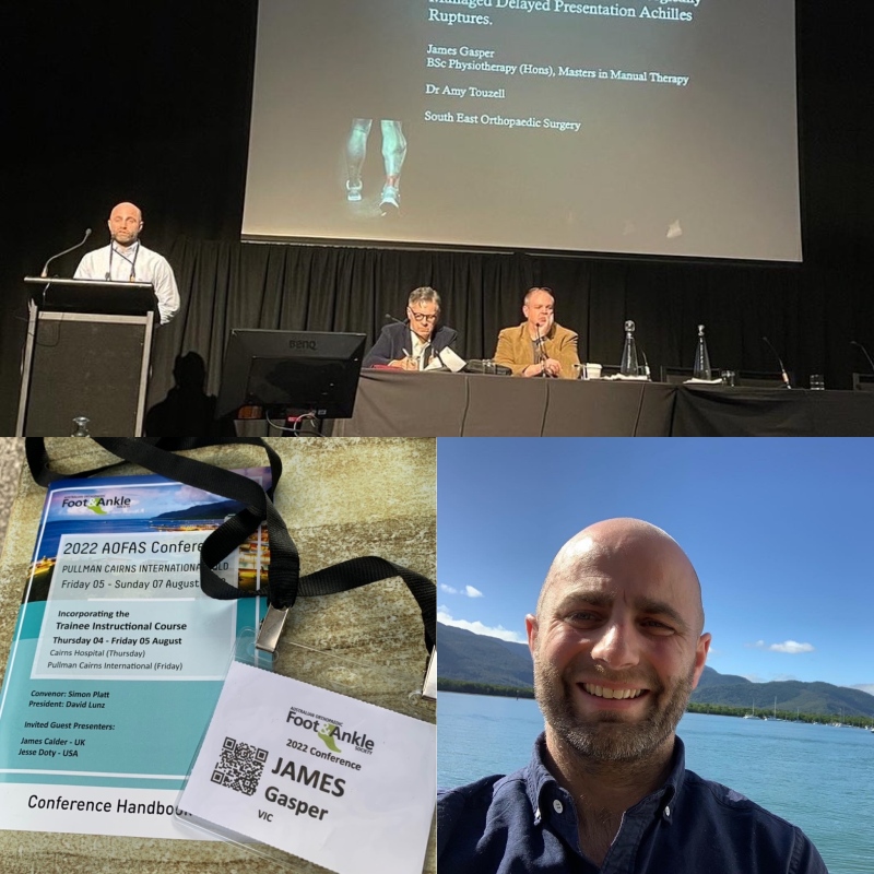 Non-Surgical Management of Achilles Ruptures - presenting at the AOFAS conference in Cairns